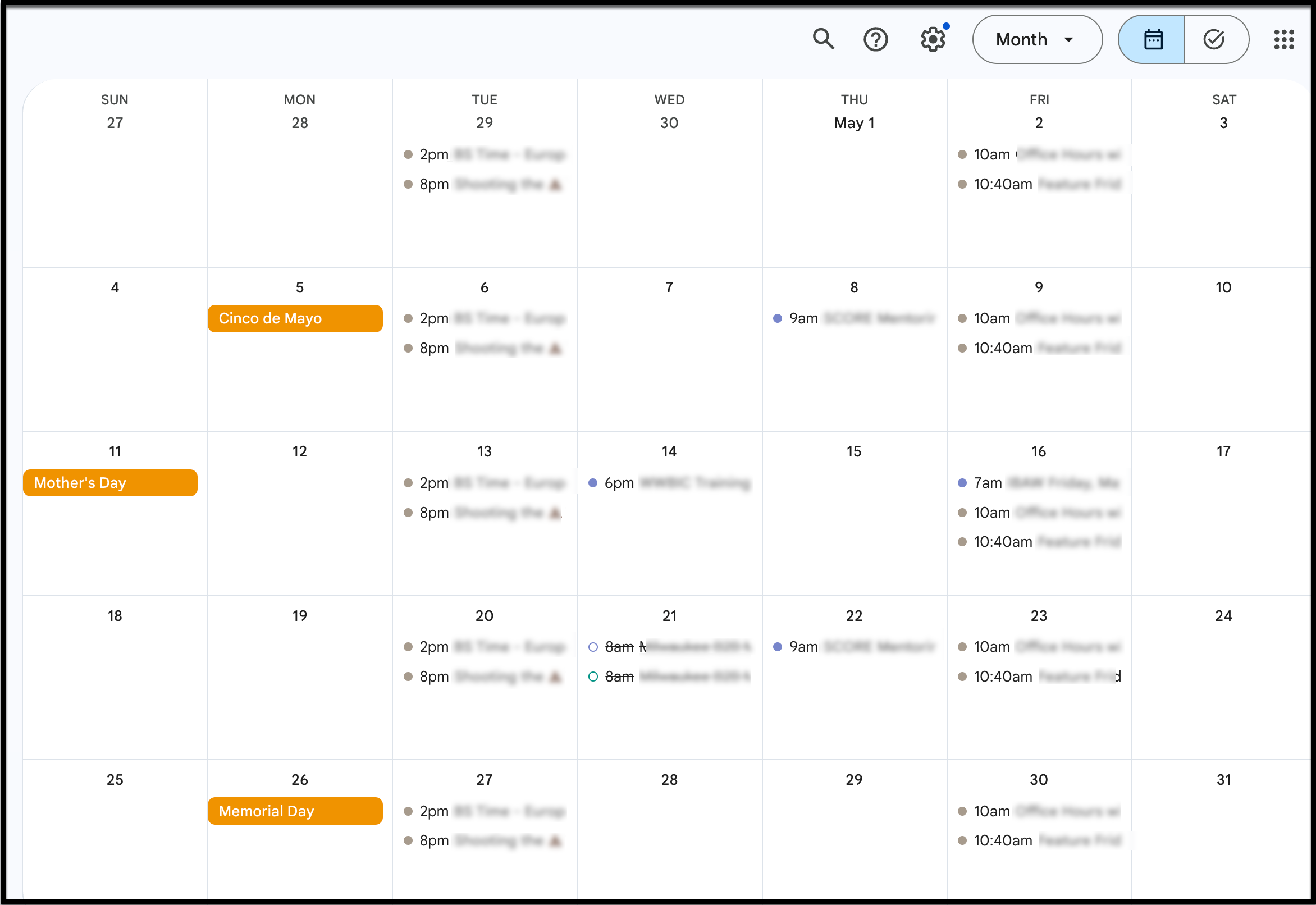 Image of calendar